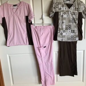 2 sets of LG-Pink/Brown Cherokee Flexible and Pant
